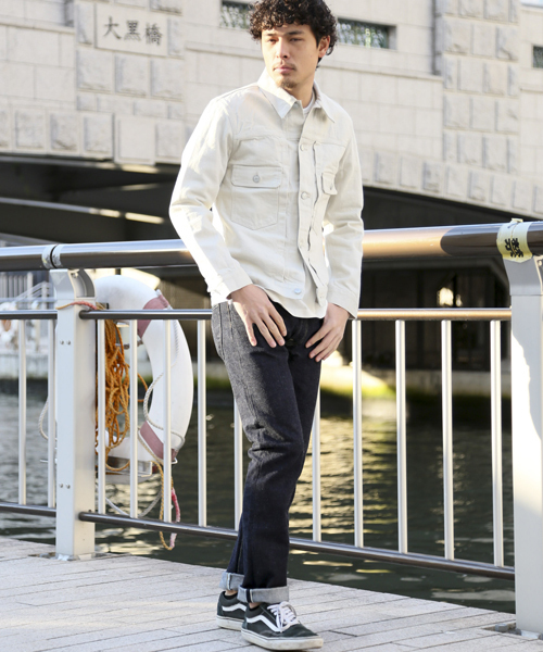Denime（ドゥニーム）の「【MadeInJapan】DENIM JACKET 507 type off mod（デニムジャケット・メンズ・オフホワイト・LARGE/MEDIUM/SMALL）」の19枚目の写真