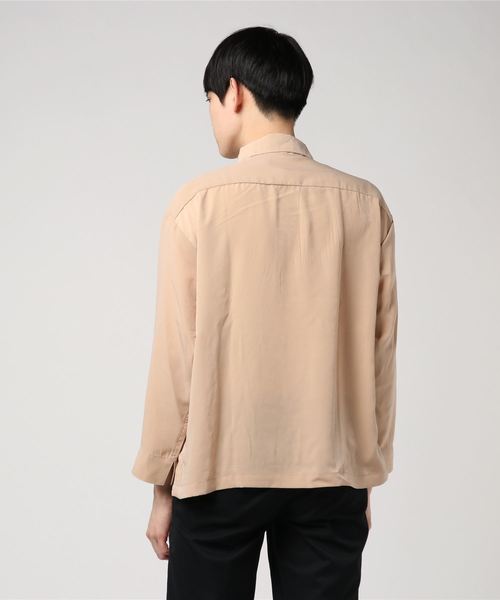 VIBGYOR（ヴィブジョー）の「VIBGYOR Select/ ポリハーフZIP　L/Sシャツ（シャツ/ブラウス・メンズ・カーキ/ブラック/グレー/テラコッタ/ネイビー/ベージュ・MEDIUM/X-LARGE/LARGE）」の8枚目の写真