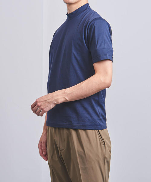 UNITED ARROWS（ユナイテッドアローズ）の「＜SUNSPEL（サンスペル）＞ モックネック Tシャツ（Tシャツ/カットソー・メンズ・ホワイト/ブラック/ネイビー・SMALL/MEDIUM/LARGE）」の9枚目の写真