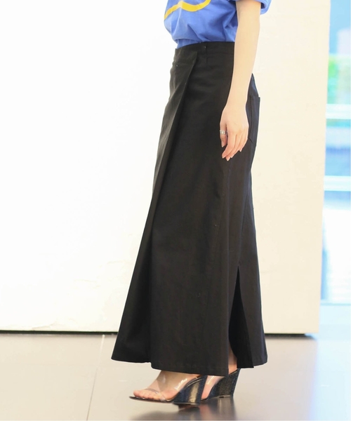 CITYSHOP(シティーショップ)の「アサラップスカート(スカート・レディース・ブラック/グリーン・38/36)」の2枚目の写真