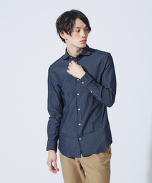 【Recency of Mine】ストレッチストライプシャツ