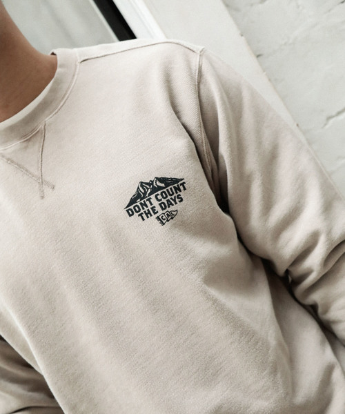 BAYFLOW（ベイフロー）の「インレイスノーウォッシュL/Sプルオーバー（スウェット・メンズ・ベージュ/カーキ/ボルドー/チャコール・SMALL/MEDIUM/LARGE）」の6枚目の写真