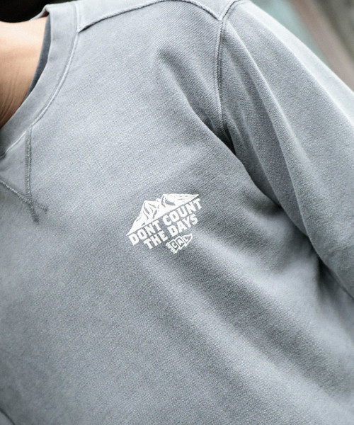 BAYFLOW（ベイフロー）の「インレイスノーウォッシュL/Sプルオーバー（スウェット・メンズ・ベージュ/カーキ/ボルドー/チャコール・SMALL/MEDIUM/LARGE）」の8枚目の写真