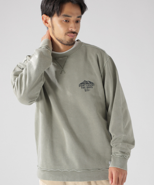 BAYFLOW（ベイフロー）の「インレイスノーウォッシュL/Sプルオーバー（スウェット・メンズ・ベージュ/カーキ/ボルドー/チャコール・SMALL/MEDIUM/LARGE）」の13枚目の写真