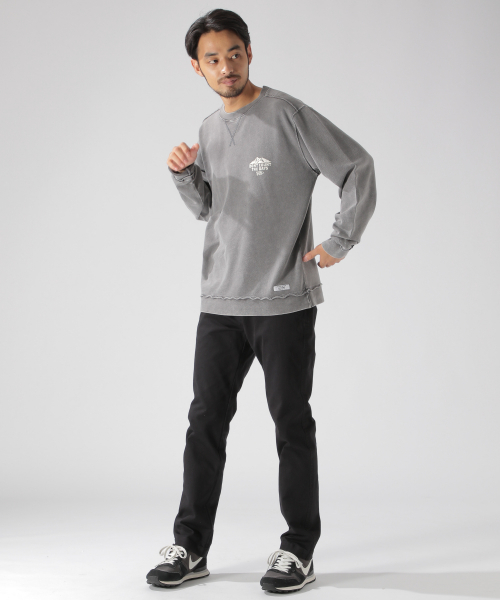 BAYFLOW（ベイフロー）の「インレイスノーウォッシュL/Sプルオーバー（スウェット・メンズ・ベージュ/カーキ/ボルドー/チャコール・SMALL/MEDIUM/LARGE）」の14枚目の写真