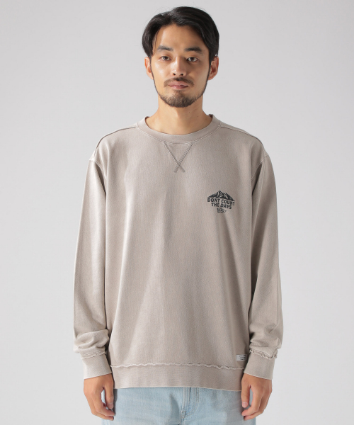 BAYFLOW（ベイフロー）の「インレイスノーウォッシュL/Sプルオーバー（スウェット・メンズ・ベージュ/カーキ/ボルドー/チャコール・SMALL/MEDIUM/LARGE）」の17枚目の写真