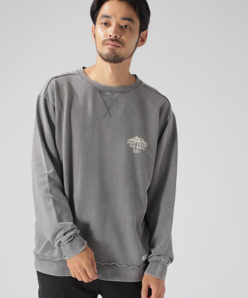 BAYFLOW（ベイフロー）の「インレイスノーウォッシュL/Sプルオーバー（スウェット・メンズ・ベージュ/カーキ/ボルドー/チャコール・SMALL/MEDIUM/LARGE）」の11枚目の写真