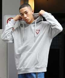 Guess | GUESS/ゲス L/SLV HOODIES トライアングルロゴパッチ プルオーバーパーカー(パーカー)