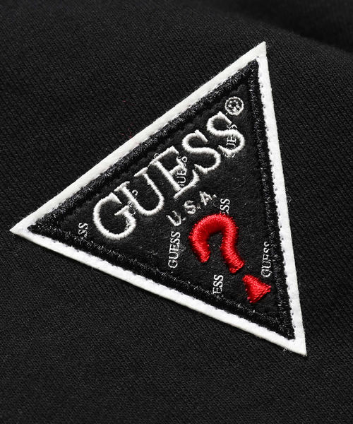 Guess（ゲス）の「GUESS/ゲス L/SLV HOODIES トライアングルロゴパッチ プルオーバーパーカー（パーカー・メンズ・グリーン/ブラック/グレー・M/L/XL）」の18枚目の写真