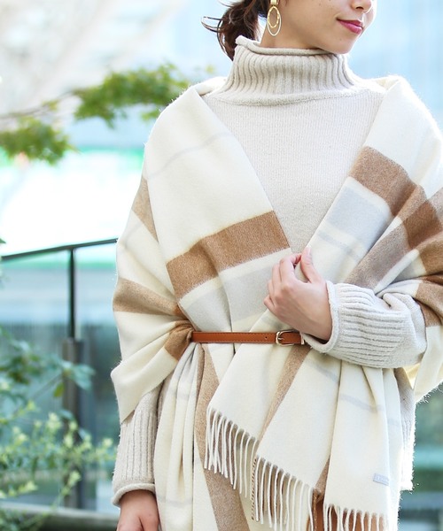 reca(レカ)の「カシミアストール リヨン(ストール/ショール・レディース・A・FREE)」の1枚目の写真