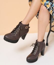 Heather | シャークソールレースアップブーツ　548923(ブーツ)