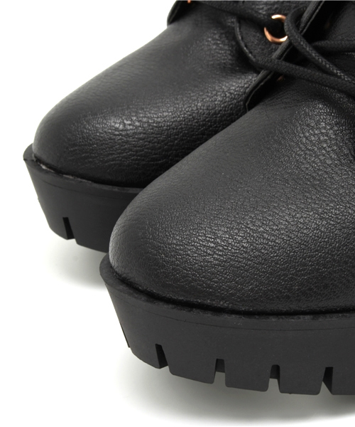 Heather（ヘザー）の「シャークソールレースアップブーツ　548923（ブーツ・レディース・ブラック/ダークブラウン/ブラック系その他・LARGE/SMALL/MEDIUM）」の10枚目の写真