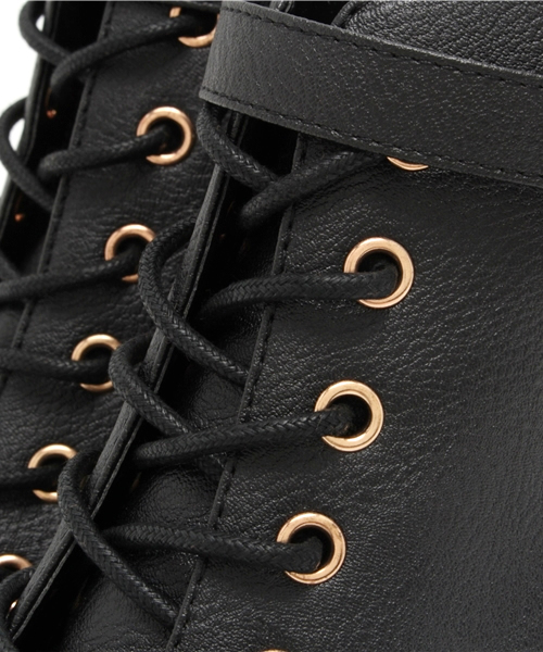 Heather（ヘザー）の「シャークソールレースアップブーツ　548923（ブーツ・レディース・ブラック/ダークブラウン/ブラック系その他・LARGE/SMALL/MEDIUM）」の11枚目の写真