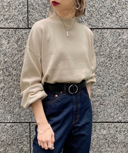 PAGEBOY（ページボーイ）の「ハイネックボリュームニットSS（ニット/セーター・レディース・ベージュ/オフホワイト/ブルー系その他/レモンイエロー/ブラック・FREE）」の16枚目の写真