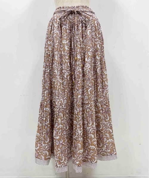 PICCIN（ピッチン）の「【WEB限定】ペイズリーティアードスカート（スカート・レディース・ベージュ/パープル/ピンク・M）」の4枚目の写真