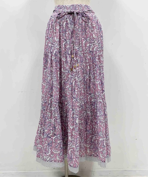 PICCIN（ピッチン）の「【WEB限定】ペイズリーティアードスカート（スカート・レディース・ベージュ/パープル/ピンク・M）」の6枚目の写真