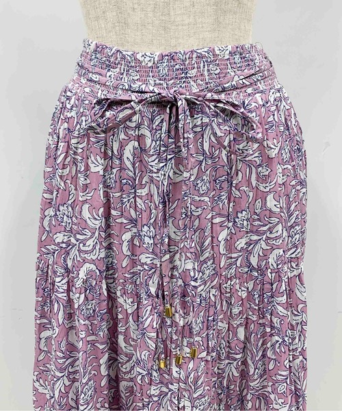 PICCIN（ピッチン）の「【WEB限定】ペイズリーティアードスカート（スカート・レディース・ベージュ/パープル/ピンク・M）」の9枚目の写真