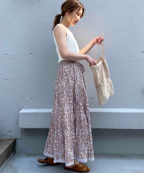 PICCIN（ピッチン）の「【WEB限定】ペイズリーティアードスカート（スカート・レディース・ベージュ/パープル/ピンク・M）」の16枚目の写真