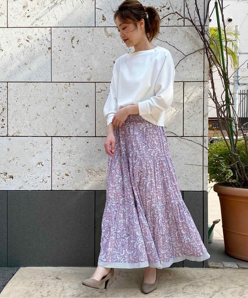 PICCIN（ピッチン）の「【WEB限定】ペイズリーティアードスカート（スカート・レディース・ベージュ/パープル/ピンク・M）」の19枚目の写真