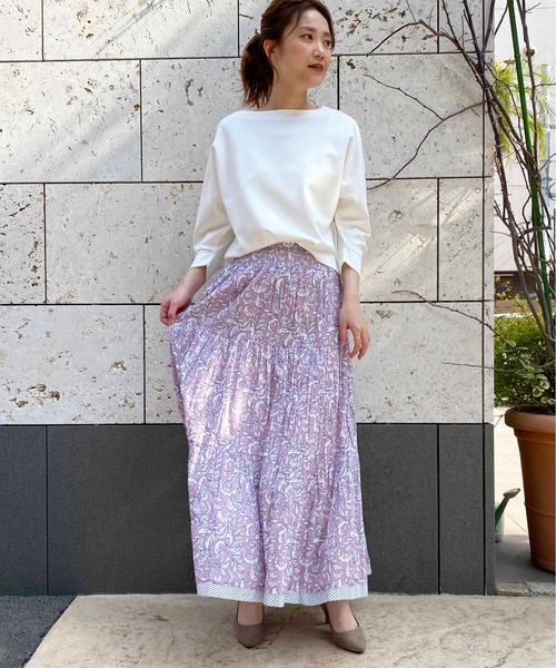 PICCIN（ピッチン）の「【WEB限定】ペイズリーティアードスカート（スカート・レディース・ベージュ/パープル/ピンク・M）」の18枚目の写真