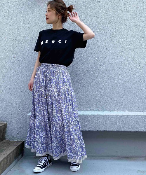 PICCIN（ピッチン）の「【WEB限定】ペイズリーティアードスカート（スカート・レディース・ベージュ/パープル/ピンク・M）」の21枚目の写真