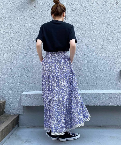 PICCIN（ピッチン）の「【WEB限定】ペイズリーティアードスカート（スカート・レディース・ベージュ/パープル/ピンク・M）」の22枚目の写真