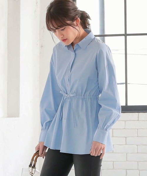 KOBE LETTUCE（コウベレタス）の「バルーンスリーブシャツ（シャツ/ブラウス・レディース・オフホワイト/ベージュ/サックスブルー・FREE）」の3枚目の写真