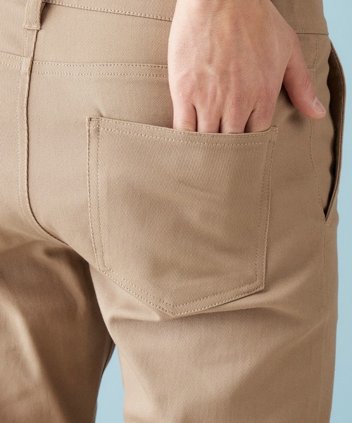 MONO-MART（モノマート）の「カツラギ素材 テーパード アンクルストレッチ チノパンツ（チノパンツ・メンズ・ブラック/ダークブラウン/ベージュ/アイボリー/オリーブ/ネイビー/グレー系その他2/チャコール/ライトベージュ/ブルー系その他/ワイン/グレー系その他・S/M/L/XL）」の22枚目の写真