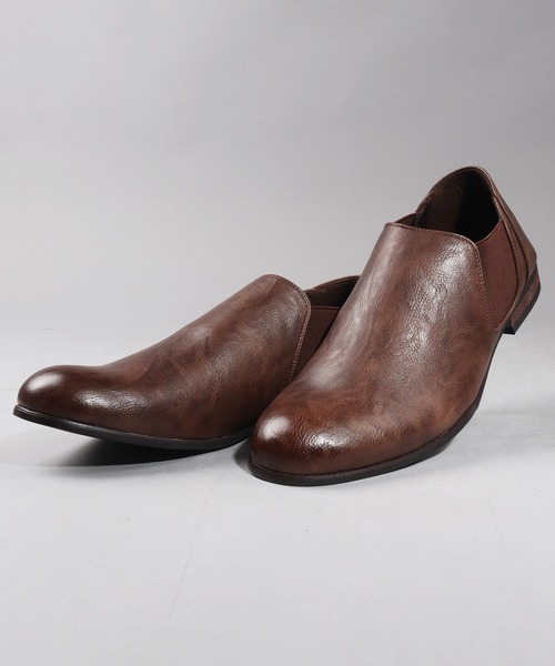 Dedes（デデス）の「DEDES ローヒールショートサイドゴアシューズ（ドレスシューズ・メンズ・ブラック/ダークブラウン/ネイビー/ブラウン/グレー/キャメル・41/43/42/44/40）」の4枚目の写真