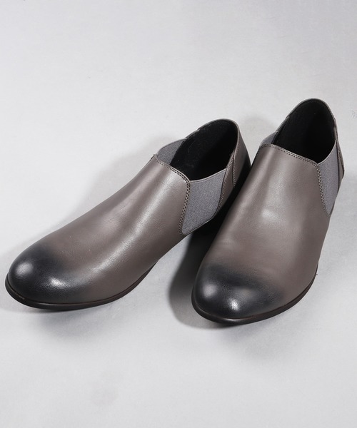 Dedes（デデス）の「DEDES ローヒールショートサイドゴアシューズ（ドレスシューズ・メンズ・ブラック/ダークブラウン/ネイビー/ブラウン/グレー/キャメル・41/43/42/44/40）」の2枚目の写真