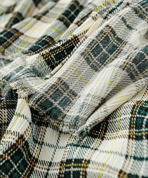 ワンピース ワンピースインナーキャミソール付きクレープマキシ丈ワンピース チェック柄 ワンピース Ciaopanic チャオパニック のファッション