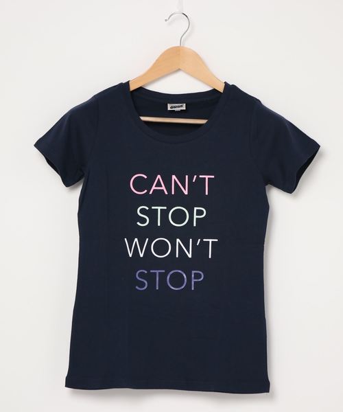 DIMENSIONE danza(ディメンシオーネ ダンツァ)の「プリントTシャツ(Tシャツ/カットソー・レディース・パープル/ネイビー/ホワイト・X-SMALL/SMALL)」の2枚目の写真