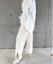 ulu | Sweat relax wide pants(その他パンツ)