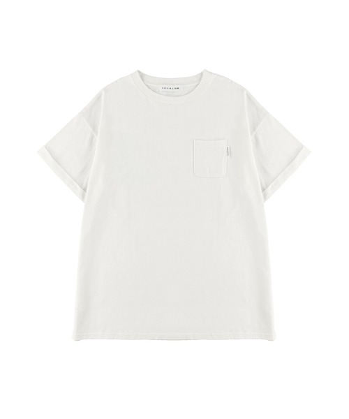 Tシャツ(半袖/袖なし) ALEXIA STAM - BACK message tee white ALEXIA STAM（アリシアスタン）の「Back Message Tee/バック