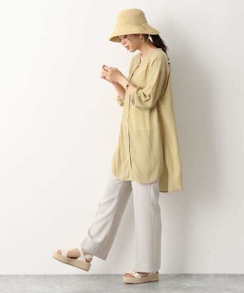 GLOBAL WORK（グローバルワーク）の「畳める細編みハット/879095（ハット・レディース・ブラック/ブラウン/オフホワイト・FREE）」の4枚目の写真