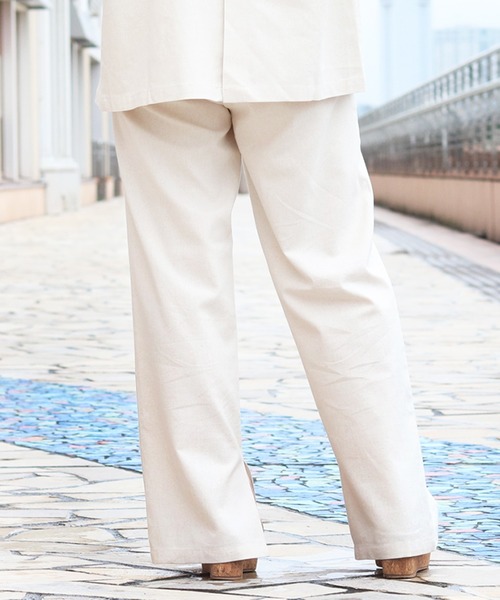 PairPair（ペアペア）の「リネンフレアパンツ(セットアップ)（その他パンツ・レディース・アイボリー/ブルーグレー・FREE）」の7枚目の写真