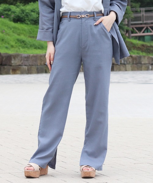 PairPair（ペアペア）の「リネンフレアパンツ(セットアップ)（その他パンツ・レディース・アイボリー/ブルーグレー・FREE）」の10枚目の写真