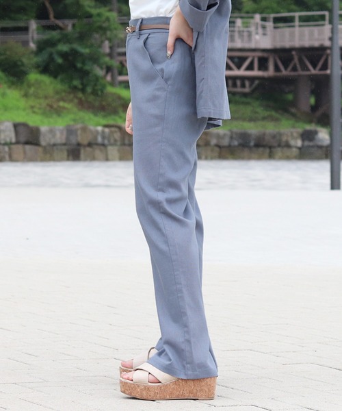 PairPair（ペアペア）の「リネンフレアパンツ(セットアップ)（その他パンツ・レディース・アイボリー/ブルーグレー・FREE）」の11枚目の写真