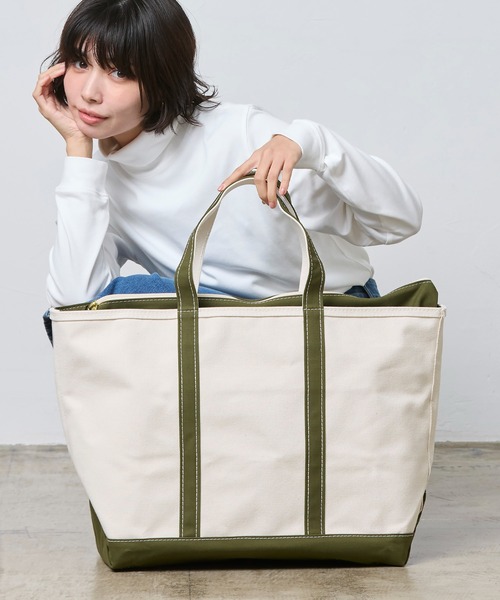 ボート・アンド・トート・バッグ、ジップ・トップ ラージ（トート