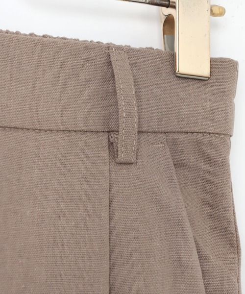 andme（アンドミー）の「リネンブレンドタックワイドパンツ（その他パンツ・レディース・ベージュ/ライトカーキ/グレー系その他/キナリ/ブラック/ブラウン/レッド/イエロー・L/M/S/XL/XXL）」の16枚目の写真