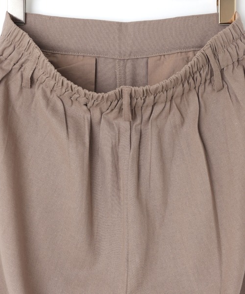 andme（アンドミー）の「リネンブレンドタックワイドパンツ（その他パンツ・レディース・ベージュ/ライトカーキ/グレー系その他/キナリ/ブラック/ブラウン/レッド/イエロー・L/M/S/XL/XXL）」の14枚目の写真