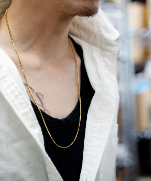 Pledge（プレッジ）の「■Pledge（プレッジ）■ロングチェーンネックレス（ネックレス・メンズ・ブラック/ゴールド/シルバー・FREE）」の9枚目の写真