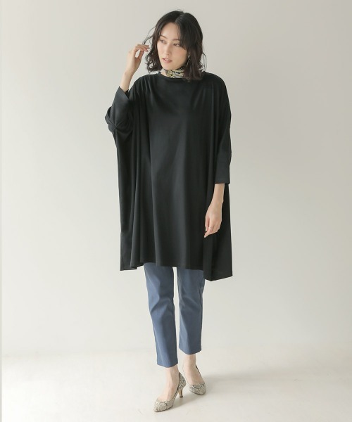 Bou Jeloud(ブージュルード)の「シルケットスムースオーバーチュニック(チュニック・レディース・ブラック/ベージュ/グレー・FREE)」の20枚目の写真