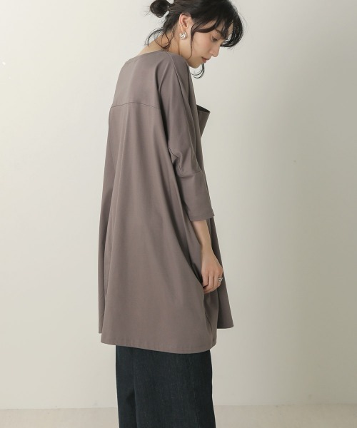 Bou Jeloud(ブージュルード)の「シルケットスムースオーバーチュニック(チュニック・レディース・ブラック/ベージュ/グレー・FREE)」の21枚目の写真
