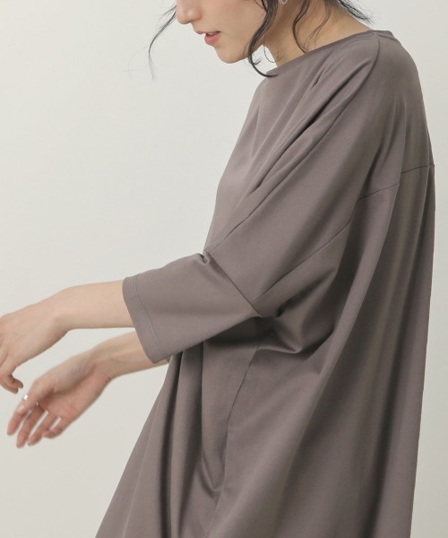 Bou Jeloud(ブージュルード)の「シルケットスムースオーバーチュニック(チュニック・レディース・ブラック/ベージュ/グレー・FREE)」の19枚目の写真