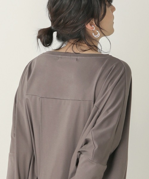 Bou Jeloud(ブージュルード)の「シルケットスムースオーバーチュニック(チュニック・レディース・ブラック/ベージュ/グレー・FREE)」の8枚目の写真