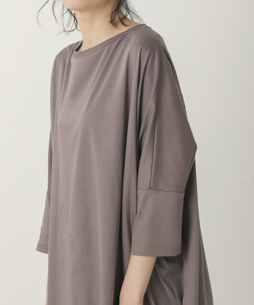 Bou Jeloud(ブージュルード)の「シルケットスムースオーバーチュニック(チュニック・レディース・ブラック/ベージュ/グレー・FREE)」の13枚目の写真