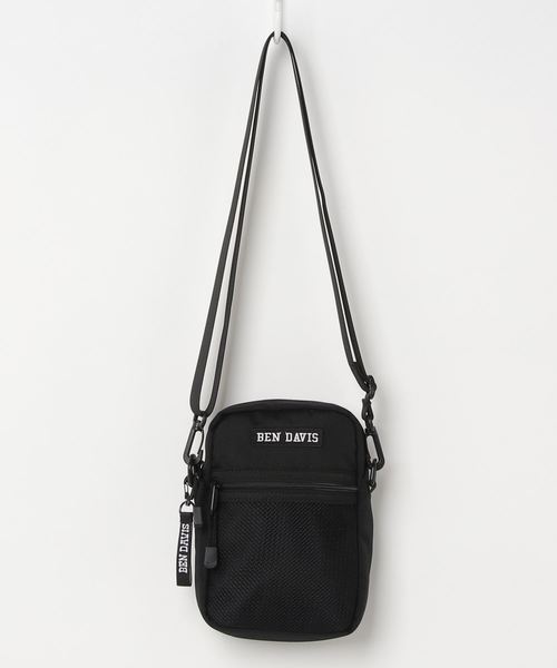 BEN DAVIS（ベンデイビス）の「《BEN DAVIS》VERTICAL SHOULDER（ショルダーバッグ・メンズ・ブラック×ブラック/ブラック×パープル/ブラック×レッド/ブラック×イエロー・FREE）」の11枚目の写真