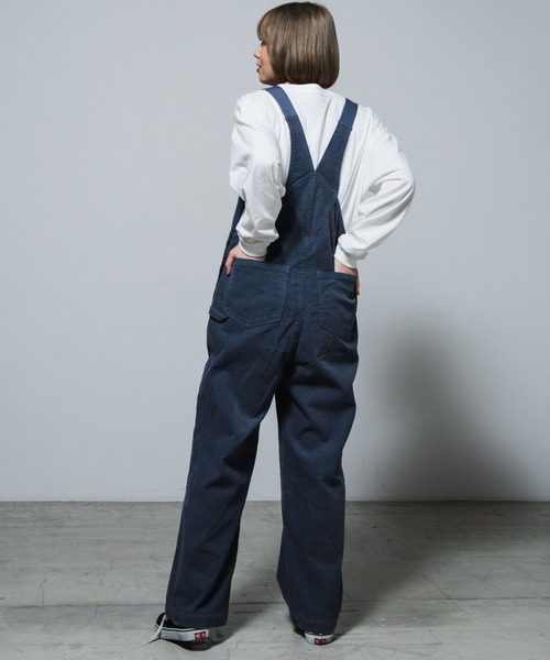 WEGO（ウィゴー）の「WEGO/コーデュロイオーバーオール（サロペット/オーバーオール・レディース・ブラック/パープル/ブラウン/カーキ/ブルー/アイボリー・SMALL/MEDIUM）」の16枚目の写真