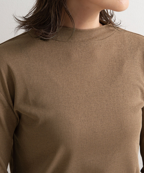 rectangle（レクタングル）の「シアーハイネックトップス（Tシャツ/カットソー・レディース・ブラック/モカ・MEDIUM/LARGE）」の3枚目の写真